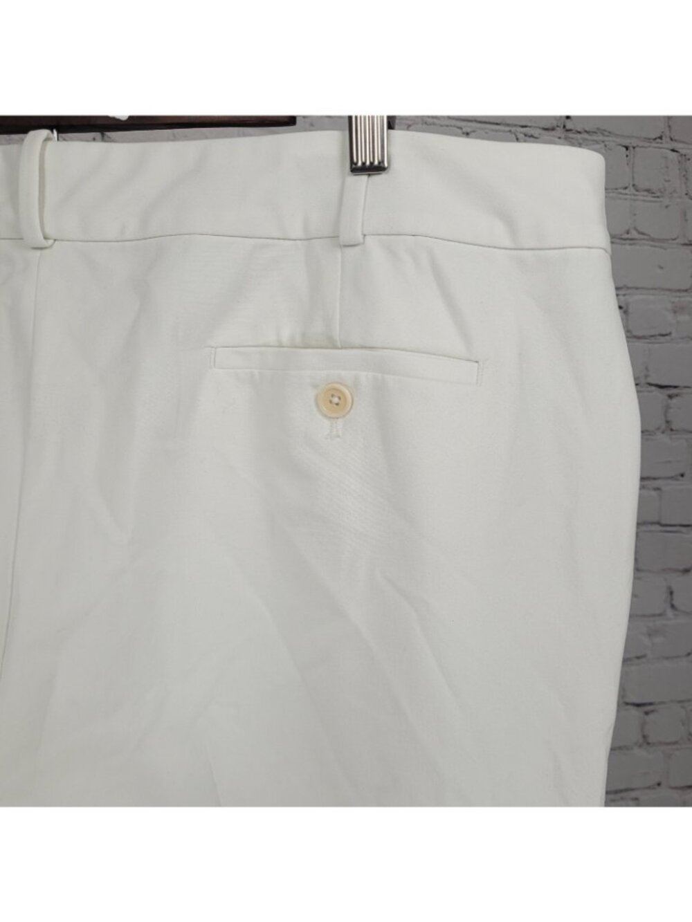 Talbots White Signature High Rise Straight Leg Lined Chino Pants 20L (41x34) - Picture 12 of 14